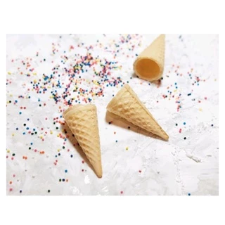 โคนไอติมจิ๋ว โคนมินิ พร้อมส่ง แบบ 4 ห่อ 500 ชิ้น และ 1 ลัง 1000 ชิ้น โคนกรอบอร่อย