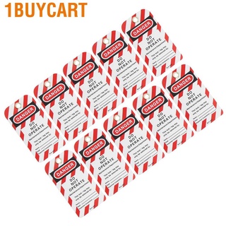 1buycart ชุดป้ายแท็กล็อก เตือนความปลอดภัย 10 ชิ้น