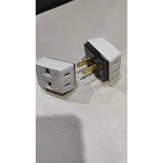 Matsukami ปลั๊กสามตา 2 ขาแบน สีครีม 10A 250V มี มอก. พลาสติกคุณภาพดี ภายในเป็นทองเหลืองแท้