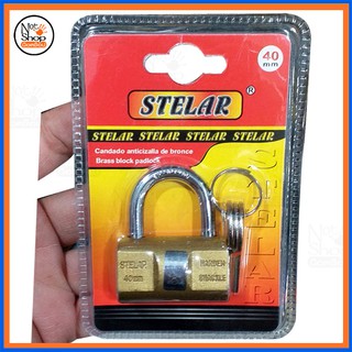 กุญแจ ทรงกระบอก (ทองเหลือง) STELAR ขนาด 40 mm