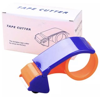 เครื่องสก๊อตเทป ตัวตัดเทป TAPE CUTER ขนาดเทป2นิ้ว อุปกรณ์แพคกิ้ง สำหรับแพ็คของ ใช้ในงานประดิษฐ์ น้ำเงินส้ม