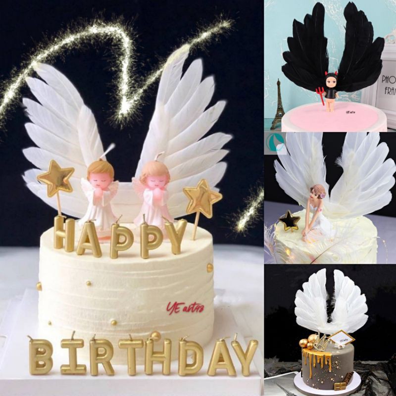 อุปกรณ์ตกแต่งเค้กปีกนางฟ้า
