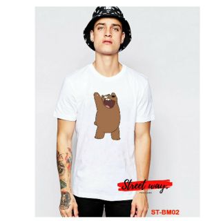 ช้อปเสื้อออนไลน์  พร้อม จัดส่ง  เสื้อยืดสุดฮิต ลาย we bare bear สินค้าพร้อมจัดส่ง. ลายสุดฮิตมาใหม่ ลดราคา ลายน่ารักๆ