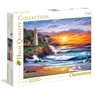 จิ๊กซอว์ Clementoni - Lighthouse at sunset  1000 piece  (ของแท้  มีสินค้าพร้อมส่ง)