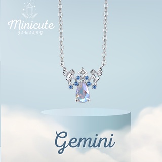 ส่งฟรี🔥Minicutejewelry 🌟สร้อยคอเงินแท้ 925 ราศีมิถุน Gemini ♊️ สร้อยคอผู้หญิง จี้เงิน เครื่องประดับเงินแท้ ของขวัญ สร้อย