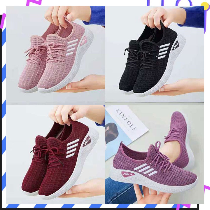 Shoes Studios รองเท้าผ้าใบสปอร์ตเกิร์ล มีหลายสีให้เลือก พื้นนุ่มสวมใส่สบาย ใส่ได้ทุกงานทุกโอกาสมียังวัยรุ่น