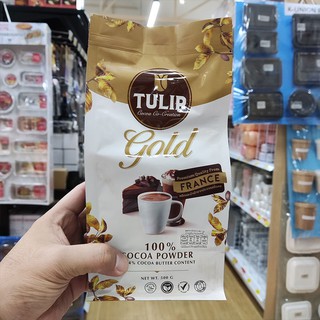 🔥ราคาถูกที่สุด🔥 Tulip Gold ผงโก้โก้ทิวลิปโกลด์ ไขมัน 22-24% 500 กรัม