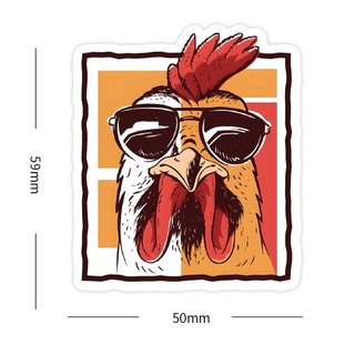 ยูนิคอร์น หมู เพนกวิน ชิบะอินุ ฮัสกี้ Cute animal chicken ไก่ 50แผ่น STICKER กันน้ำ สติ๊กเกอร์ ใช้ซ้ำได้  โทรศัพท์มือถื