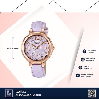 นาฬิกาข้อมือ casio รุ่น SHE-3048PGL-6AUDR