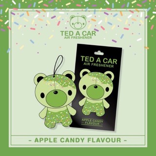 แผ่นน้ำหอมปรับอากาศ TED A CAR กลิ่น แอปเปิ้ล