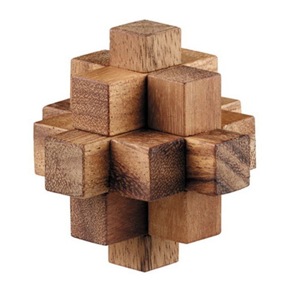 Puzzle Game ของเล่นไม้ เต๋า 9 ชิ้น Falling Star (Wooden Crystal Puzzle)