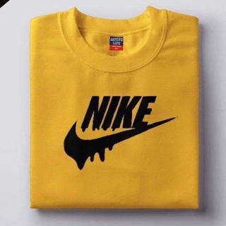 Nike เสื้อยืด Unisex ที่มีคุณภาพสูงผ้าฝ้ายมาคาปาล Fy{