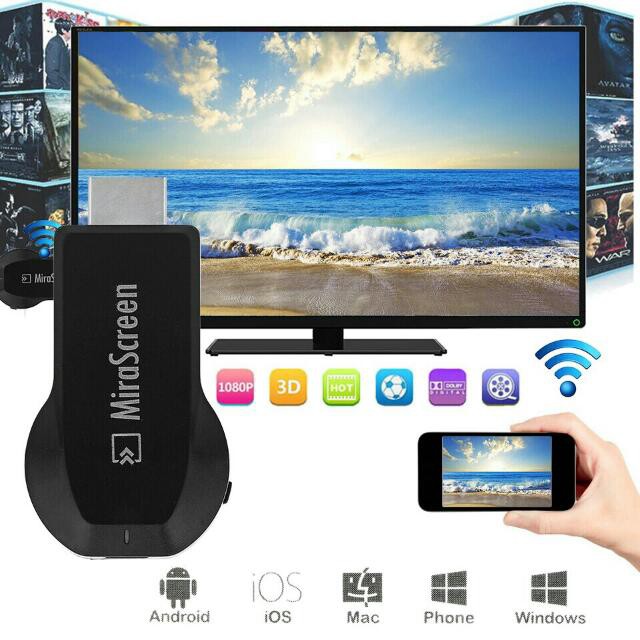 MiraScreen OTA TV Stick Dongle Wi-Fi Display Receiver DLNA Airplay Miracast