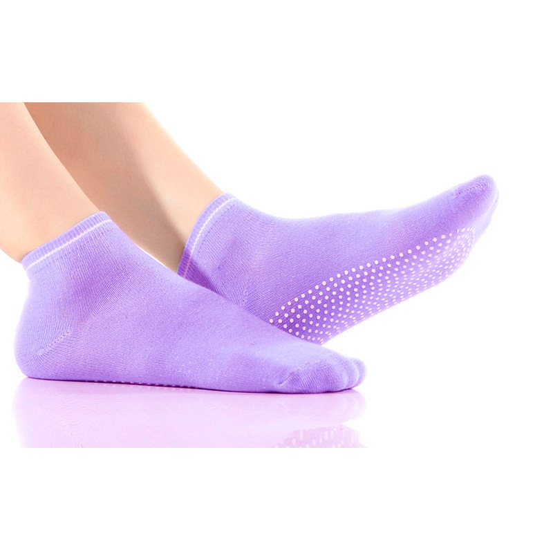 ส่งเร็ว🚀 ถุงเท้าโยคะ  พร้อมส่ง ถุงเท้าผ้าฝ้ายกันลื่นข้อสั้นกีฬากันลื่น สีสำหรับผู้หญิง - รูปที่ 3
