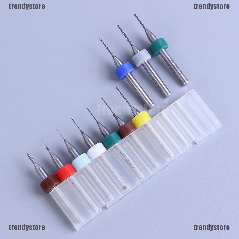 ดอกสว่านคาร์ไบด์ทังสเตนเหล็ก PCB ขนาดเล็ก 0.1 0.3 1.1 มม. สําหรับพิมพ์ 10 ชิ้น