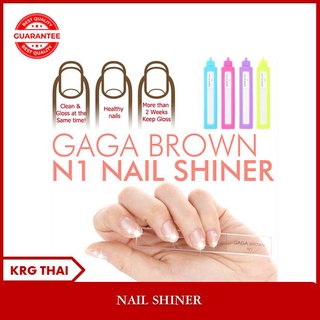 (ส่งฟรี) ลดราคา GAGA BROWN N1 NAIL SHINER ตะไบขัดเงาเล็บ ตะไบขัดเล็บเงา นำเข้าจากเกาหลี