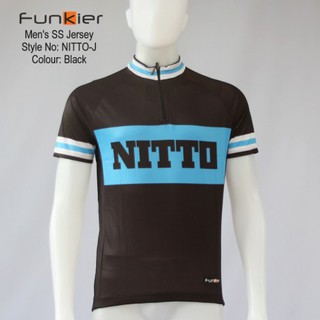 เสื้อจักรยานแขนสั้นผู้ชาย รุ่น NITTO-J  สีดำ