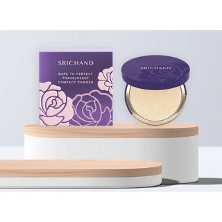 ถูก/แท้/มีไลฟ์ แป้งม่วง Gen2 แป้งอัดแข็ง Srichand Bare to Perfect Translucent Compact Powder ศรีจันทร์ โปร่งแสง