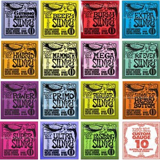 Ernie Ball 2220/2221/2222/2223/2224/2225/2004/2006/2008/2721/2723 สายกีตาร์อะคูสติก / กีตาร์ไฟฟ้า