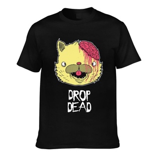 เสื้อยืดแฟชั่น ลาย Drop Dead สไตล์เท่ สําหรับผู้ชาย