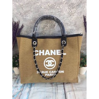 งาน พรีเมี่ยมกิ้ฟจากแบรนด์ Chanel (โลโก้สกรีน แบบซิป ใบเล็ก)