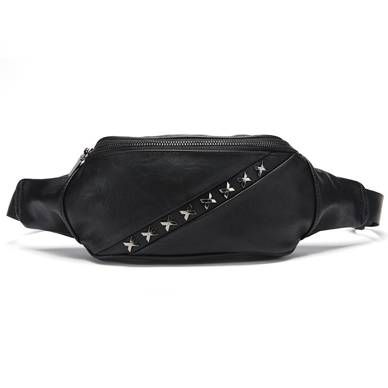 BLuxury Men39s Waist Bag Belt Waist Packs Fashion Leather Waist Belt