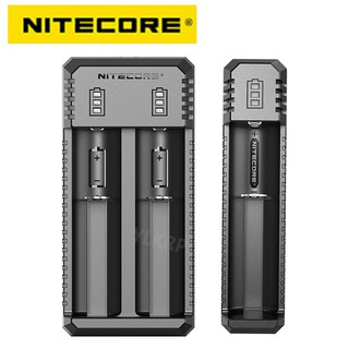 100% original nitecore ui1 ui2 อุปกรณ์ชาร์จแบตเตอรี่ usb li - ion ขนาดพกพาพร้อม 26650 20700 2140 18650 16340