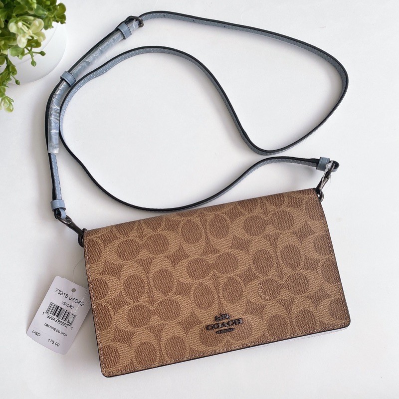 COACH HAYDEN FOLDOVER CROSSBODY CLUTCH IN COLORBLOCK SIGNATURE CANVAS