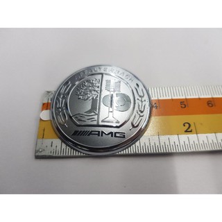 Logo Amg เงิน ของรถ Benz 4cm