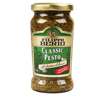 ฟิลิปโปเบอร์ลิโอซอสเพสโต้ผสมโหระพา 190กรัม Philippo Berlio Pesto Sauce with Basil 190g