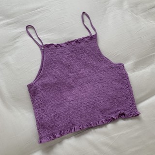 Purple Beach Crop Top (Forever 21)