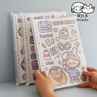 30 Sheets/book Cute Abu Cute B5 Grid Notebook Portable Hand Account Square Memo Student Office Stationery