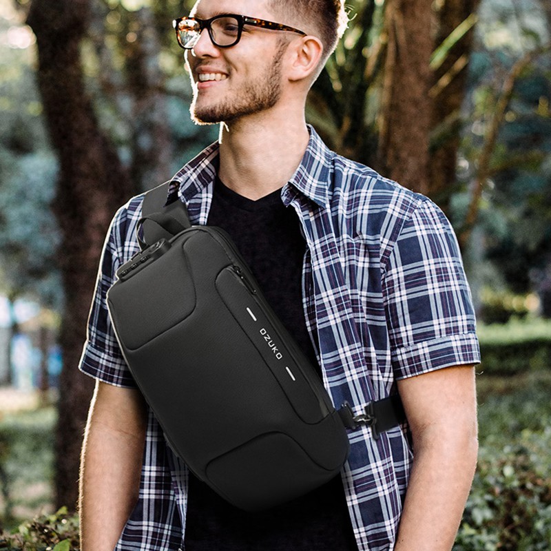 Ozuko 9223 กันน้ํา Anti Theft Messenger Bag ไอเดียคริสต์มาส