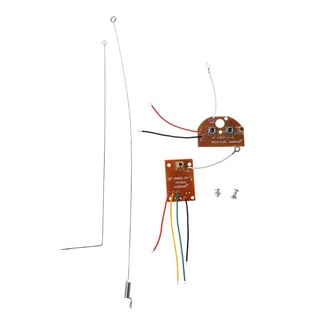 2CH Rc รีโมทควบคุม 27MHz วงจร Pcb เครื่องส่งสัญญาณและระบบรับสัญญาณวิทยุพร้อมเสาอากาศสําหรับรถยนต์รถบรรทุกของเล่น