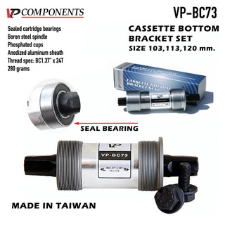 กะโหลกเหลี่ยม จักรยาน VP-BC73/ ลูกปืน Seal Bearing/ BB shell 73