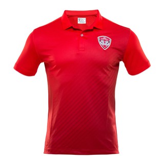 Muangthong United : เสื้อโปโลสีแดงลายเฉียงโลโก้เมืองทอง รุ่น POLO RD2020