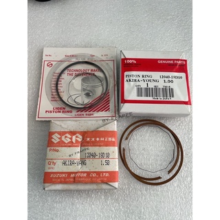 แหวนลูกสูบ RU120  size std, 0.50, 1.00, 1.50 แท้Japan/Taiwan
