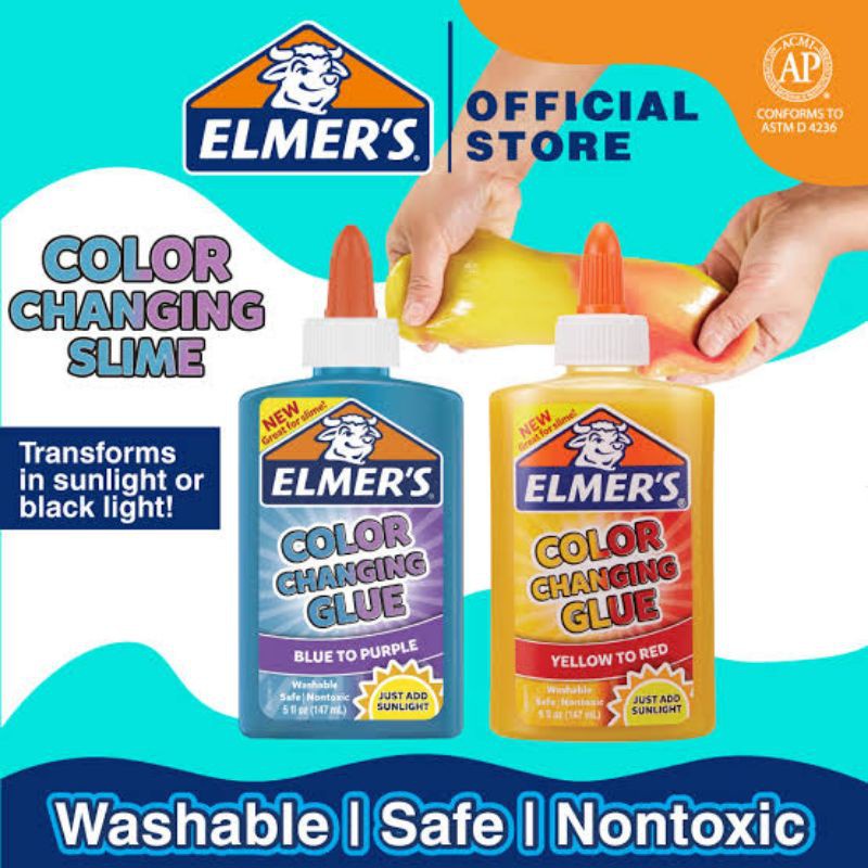 Elmer's 147ML Color changing glue Blue กาวเปลี่ยนสี มี 2 สี ขนาด 147 มล.