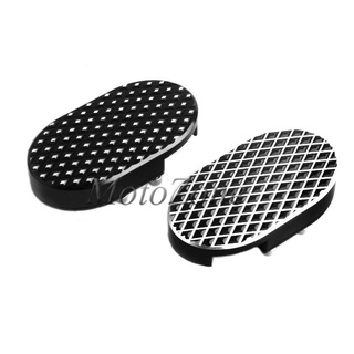 Motorcycle Brake Pedal Pad Cover Footpeg Grill Billet Compatibility For Harley Sportster 1200 Custom Softail Dyna Fat Bo