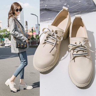 [ HC ] Ready Stock ?? Womens Shoes Women Shoe Lace-Up Flat Ladies On Loafers Kasut Wanita