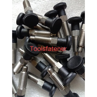 Halder รุ่น EH 22120 Index Plunger สกูรล็อคสแตนเลส M10 X P1.5 หัว Pin 6 มิล