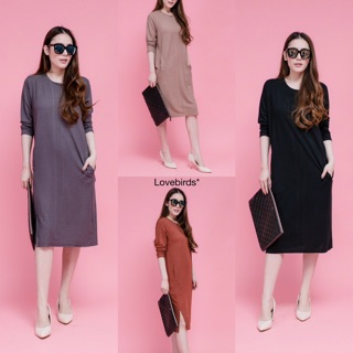 Pocket dress knit