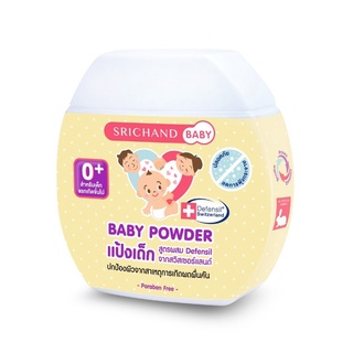 Srichand Baby Powder ศรีจันทร์ แป้งเด็ก ขนาด 50 กรัม 12675 /  Srichand Baby Soothing ครีมทาผิวเด็ก ขนาด 15 กรัม 20006