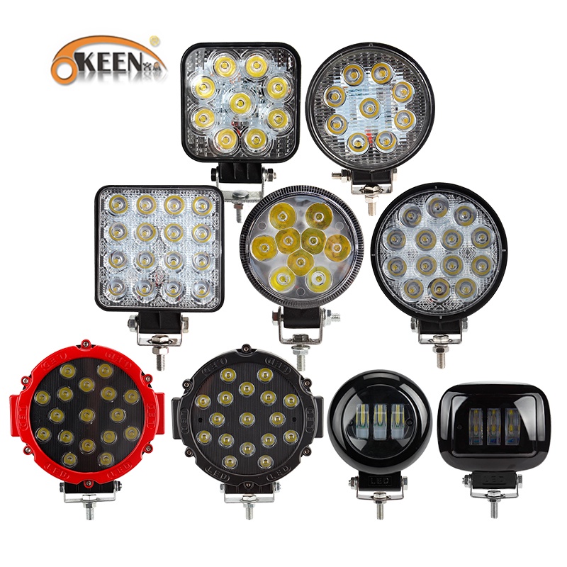 OKEEN 27W 48W 42W 51W 60W LED Lligt bar Spot led work lights for offroad led driving car truck 4x4 A