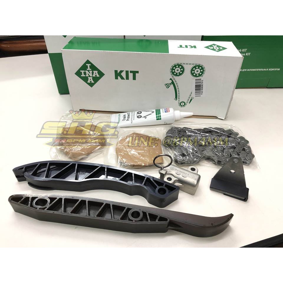 ชุดโซ่ราวลิ้น (ไทมมิ่ง) พร้อมรางโซ่ และตัวดันโซ่ Hyundai H1 2.5CRDi 98ข้อ INA