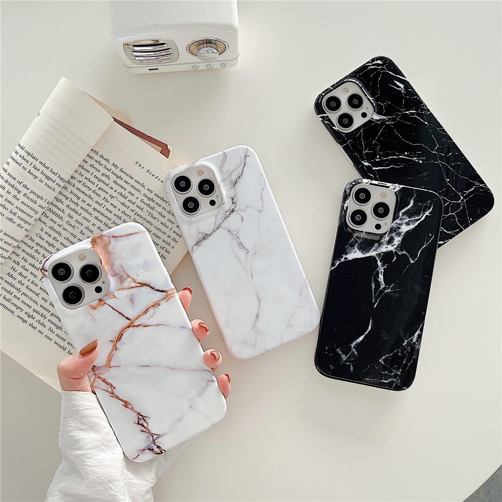 I13 เคสโทรศัพท์มือถือ ลายหินอ่อน กันกระแทก สําหรับ iphone 13 11 12 Pro max ix XR 8Plus