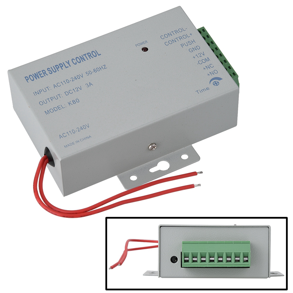 Power Supply Door Access Control System RFID EM Keypad 3A 12V 30W