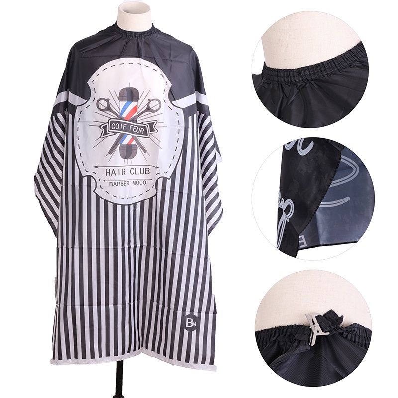 เสื้อคลุมตัดผม สำหรับร้านบาร์เบอร์ ร้านทำผม ร้านเสริมสวย เสื้อกาวน์สำหรับทำผม ราคา ถูกที่สุด ดีลบีเคเค แกลเลอรีภาพที่ 2