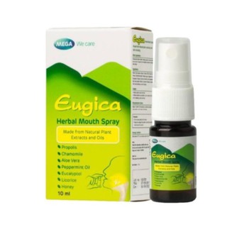 Eugica Herbal Mouth Spray ยูจิก้า เฮอร์บอล เม้าท์ สเปรย์ แก้ไอ แก้เจ็บคอ ธรรมชาติ 100% ขนาด 10 ml 18168