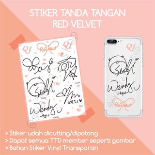 สติกเกอร์ VELVET TTD KPOP RED VELVET สีแดง